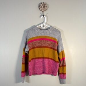 Lou & Grey by Loft Multicolor Striped Sweater